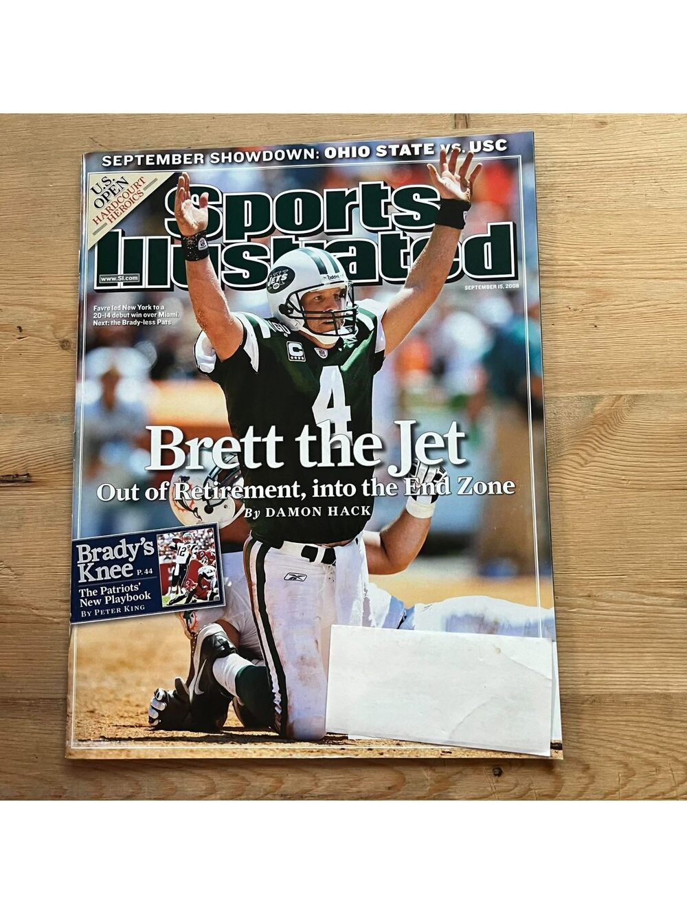Sports Illustrated Brett the Jet September 25, 2008 Magazine SIM02